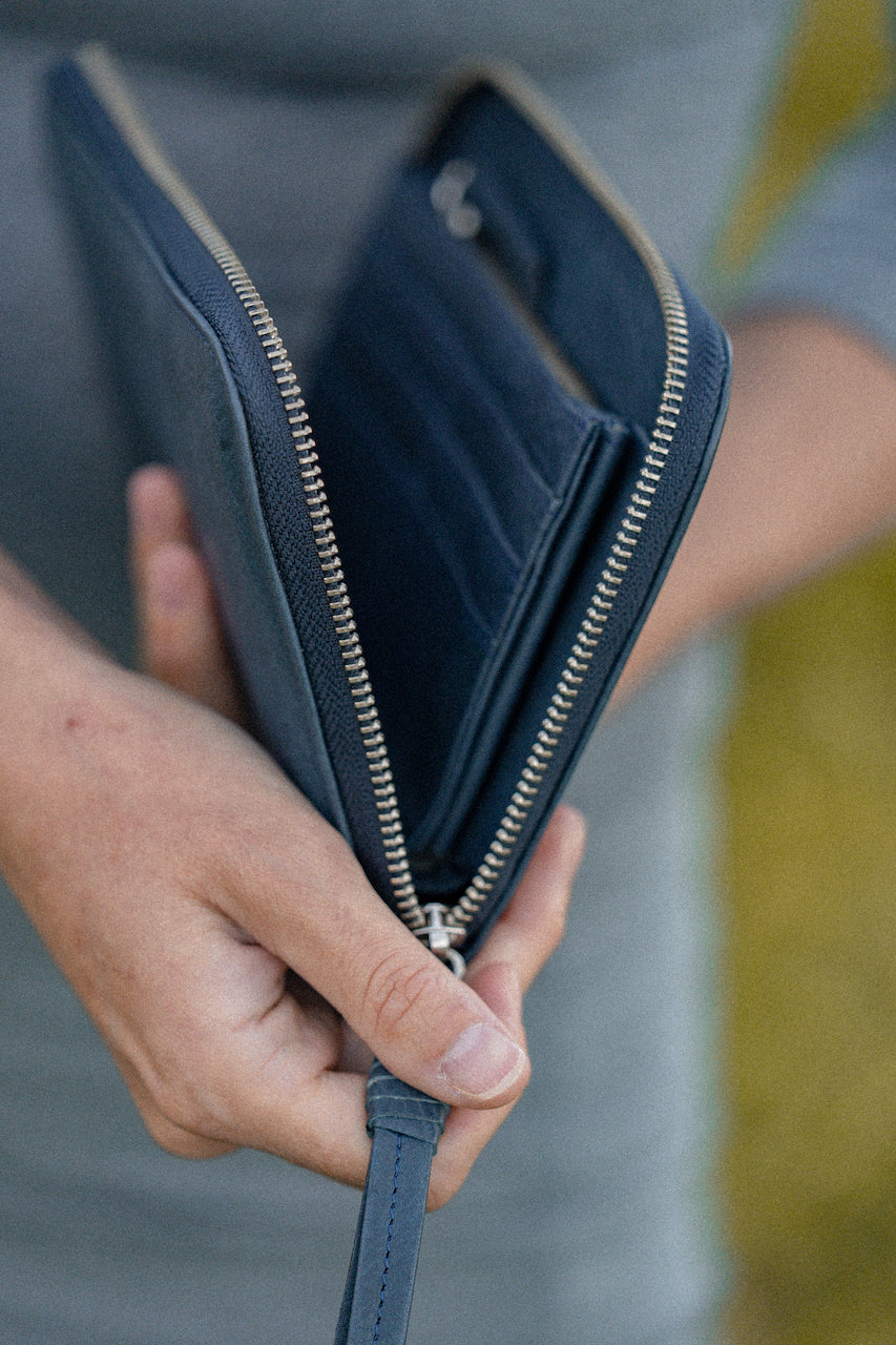 Detail of All in One Wallet Blue
